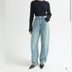 Dala Lido flat seam Light Blue barrel Jeans